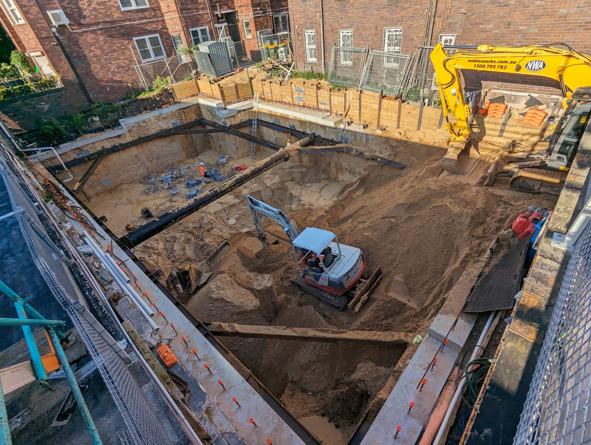 Excavator detail